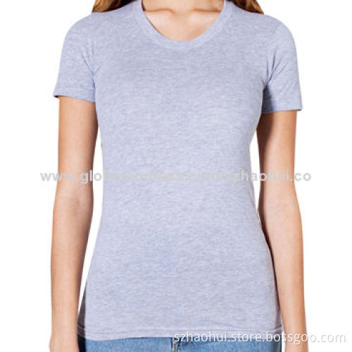 Women's 100% cotton cheap promotion t-shirt, various colors available, logo can be customized